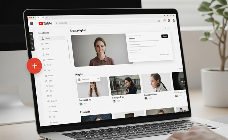 YouTube playlist on desktop