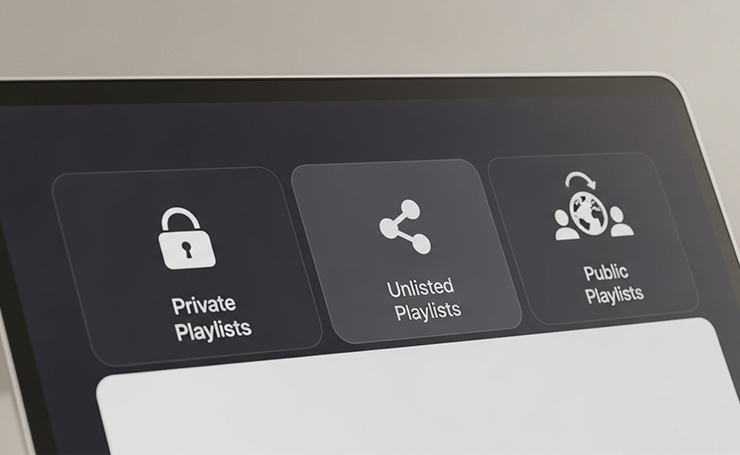 YouTube playlist privacy options