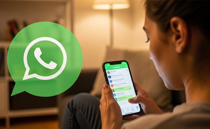 using whatsapp on mobile